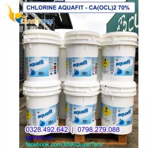 CHLORINE AQUAFIT (Ấn Độ - thùng cao) - Calcium Hypochloride Ca(OCl)2 70%
